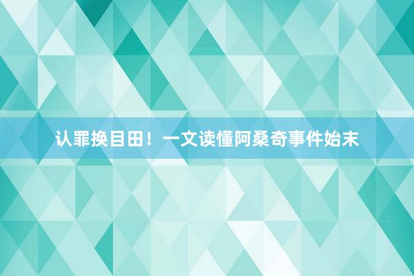 认罪换目田！一文读懂阿桑奇事件始末