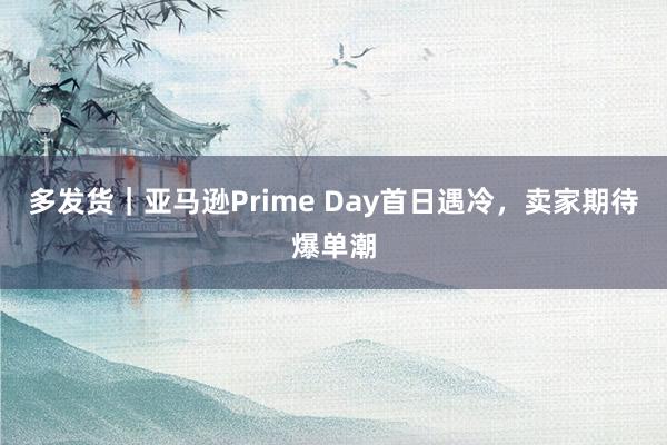 多发货｜亚马逊Prime Day首日遇冷，卖家期待爆单潮