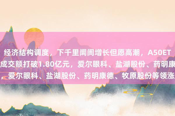 经济结构调度，下千里阛阓增长但愿高潮，A50ETF基金(159592)及时成交额打破1.80亿元，爱尔眼科、盐湖股份、药明康德、牧原股份等领涨